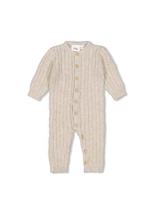 Feetje Feetje Pak gebreid - The Knits Taupe melange