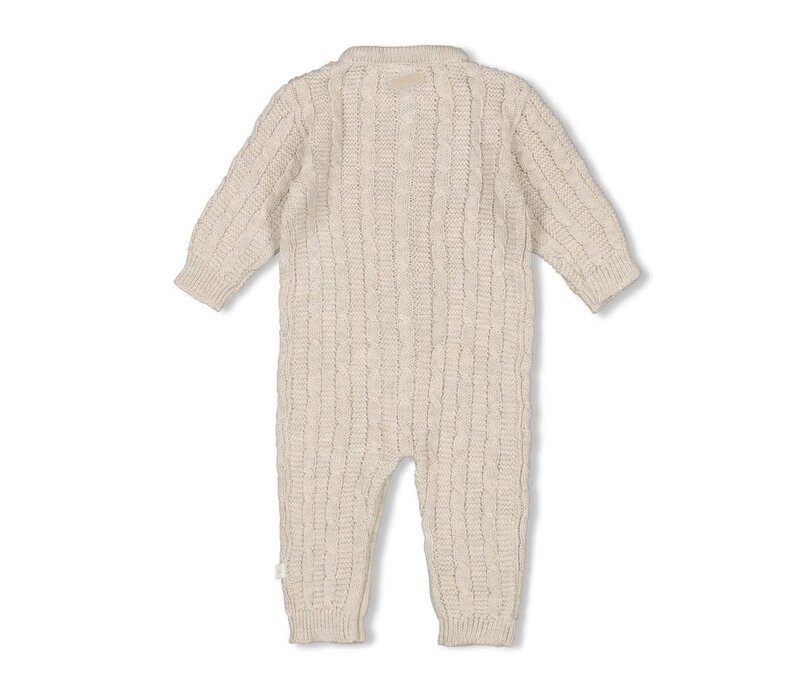 Feetje Pak gebreid - The Knits Taupe melange