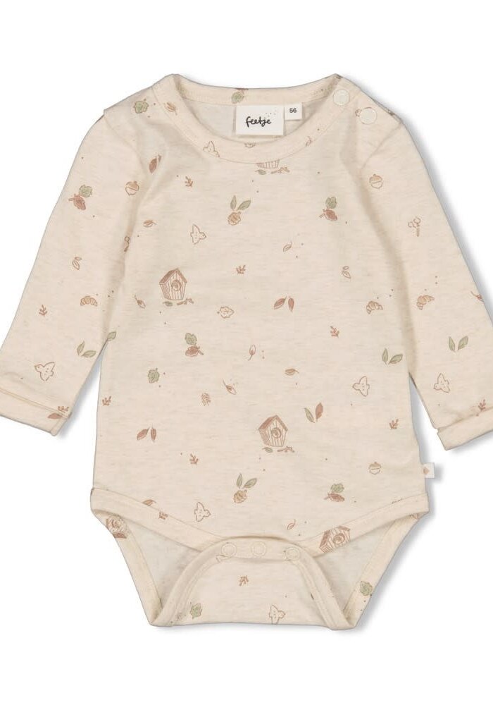 Feetje Romper AOP - Fall Favorites Offwhite melange