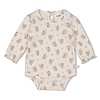 Feetje Feetje Romper rib AOP - Fields of Green Offwhite