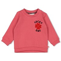 Feetje Sweater - Queen of Hearts Roze