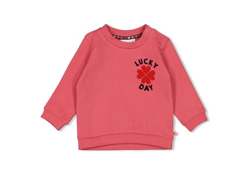 Feetje Feetje Sweater - Queen of Hearts Roze Feetje Feetje Sweater - Queen of Hearts Roze