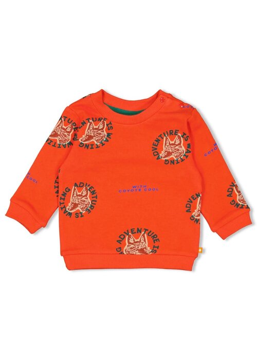 Feetje Feetje Sweater AOP - Chasing Trails Oranje