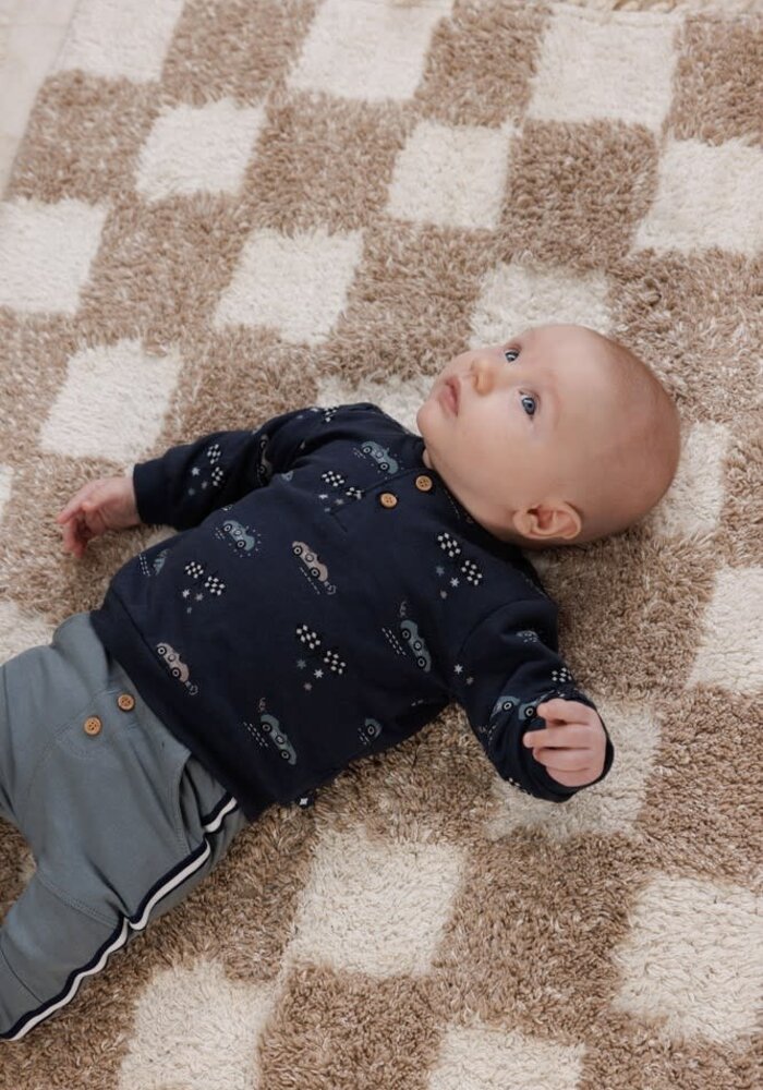 Feetje Sweater AOP - Let's Go! Marine