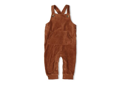 Feetje Feetje Tuinbroek velours rib - Wild World Bruin