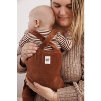 Feetje Tuinbroek velours rib - Wild World Bruin