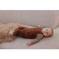 Feetje Tuinbroek velours rib - Wild World Bruin