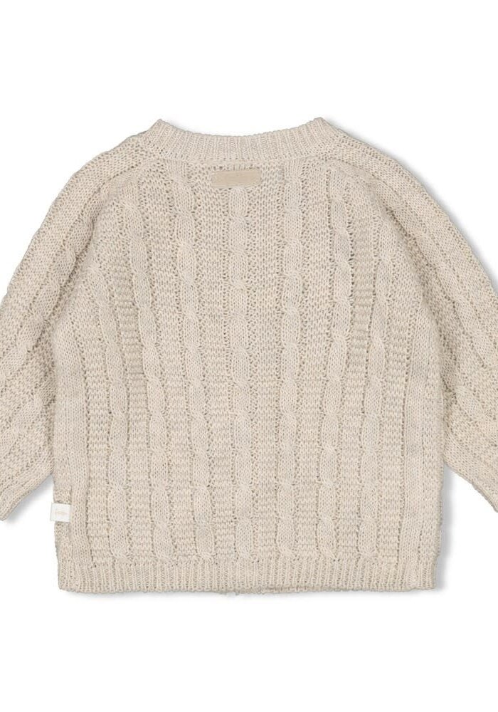 Feetje Vestje gebreid - The Knits Taupe melange