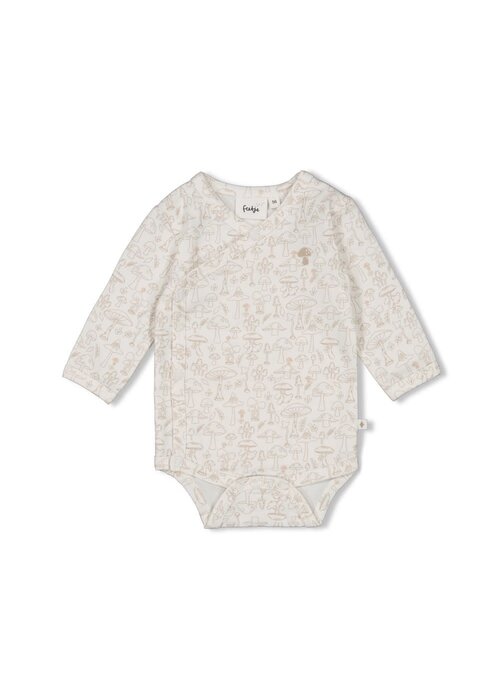 Feetje Feetje Wikkelromper AOP - Dear Autumn Offwhite