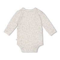 Feetje Wikkelromper AOP - Dear Autumn Offwhite