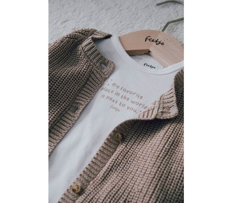 Feetje Longsleeve - The Magic is in You Offwhite