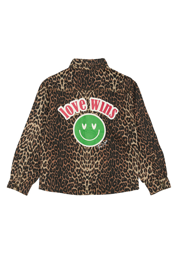 The New TNPanya OS Denim Overshirt Feather Gray AOP