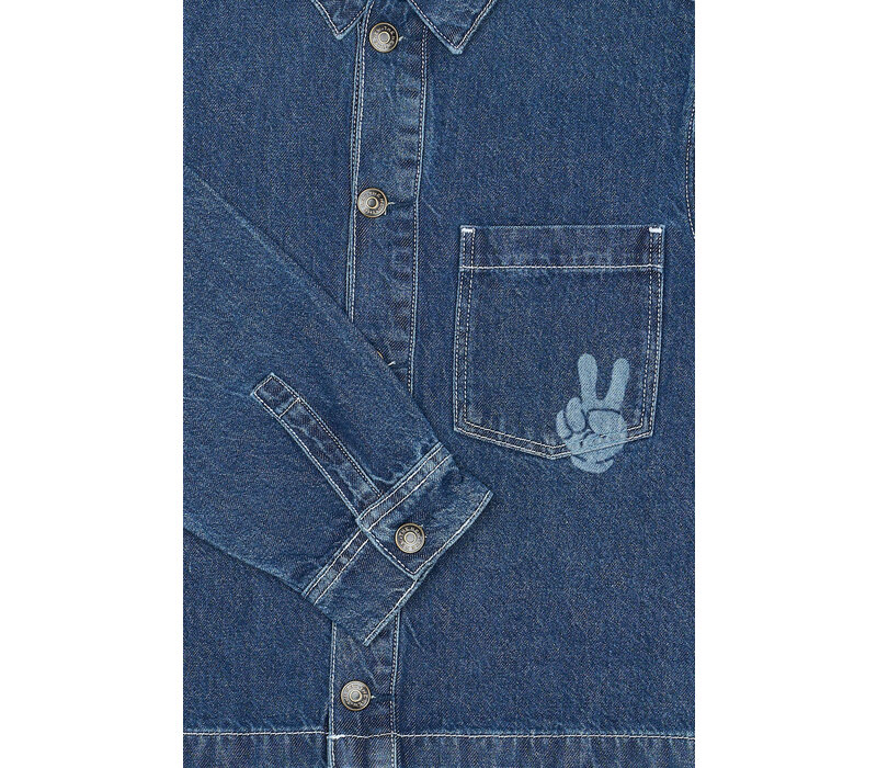 The New TNParks OS Denim Overshirt BLUE DENIM