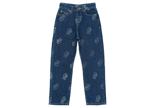 The New The New TNPewter Loose Fit Jeans Medium Blue Denim AOP The New The New TNPewter Loose Fit Jeans Medium Blue Denim AOP