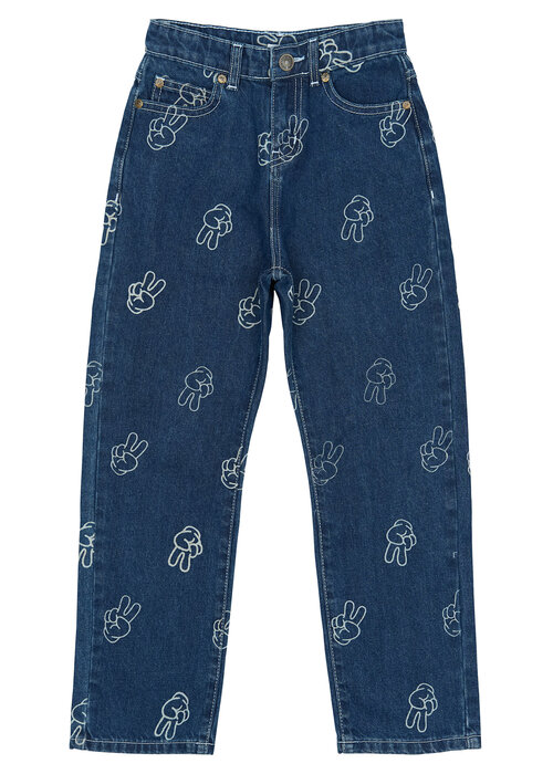 The New The New TNPewter Loose Fit Jeans Medium Blue Denim AOP