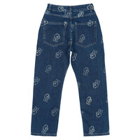 The New TNPewter Loose Fit Jeans Medium Blue Denim AOP