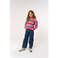 The New TNPrima Wide Jeans Medium Blue Denim AOP