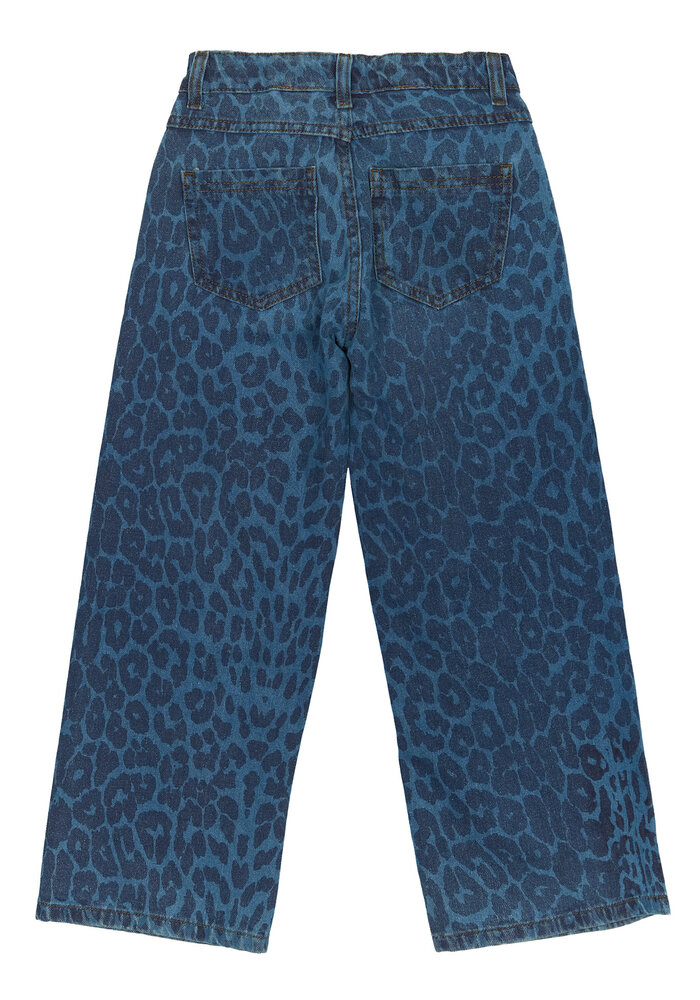 The New TNPrima Wide Jeans Medium Blue Denim AOP