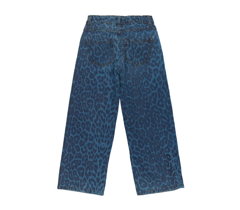 The New TNPrima Wide Jeans Medium Blue Denim AOP