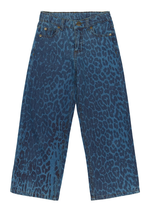 The New The New TNPrima Wide Jeans Medium Blue Denim AOP