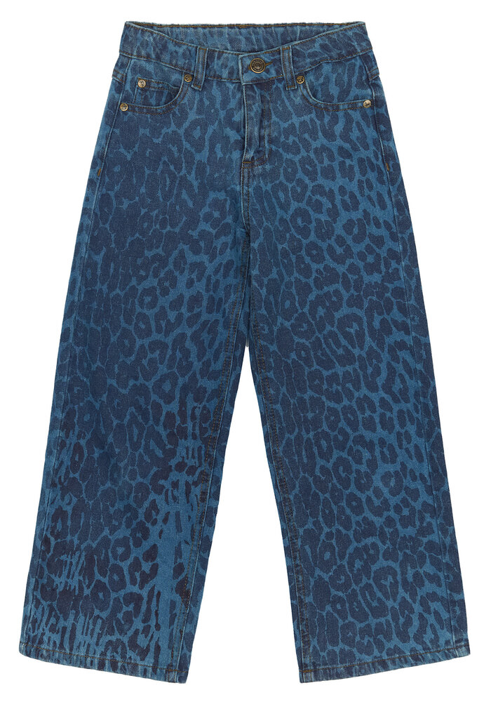 The New TNPrima Wide Jeans Medium Blue Denim AOP