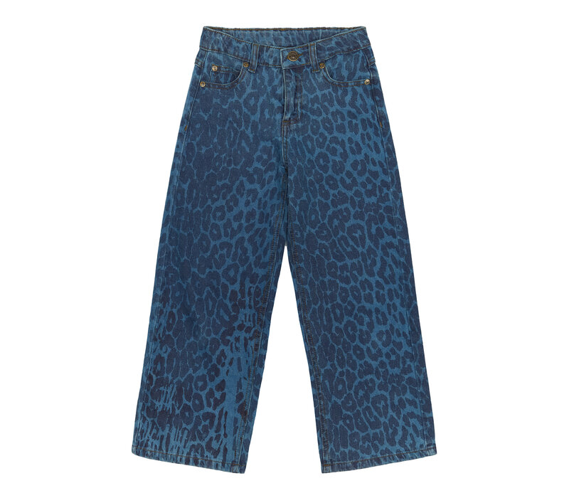 The New TNPrima Wide Jeans Medium Blue Denim AOP