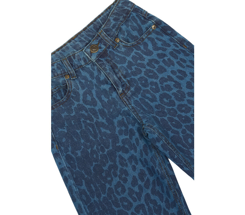 The New TNPrima Wide Jeans Medium Blue Denim AOP