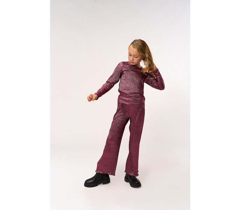 The New TNPrudence L_S Pleat Tee Ibis Rose