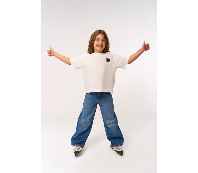 The New TNPurity Wide Jeans Medium Blue Denim
