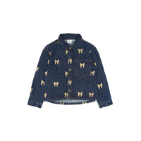 The New TNRaquel Denim Overshirt Medium Blue Denim AOP