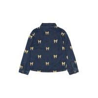 The New TNRaquel Denim Overshirt Medium Blue Denim AOP