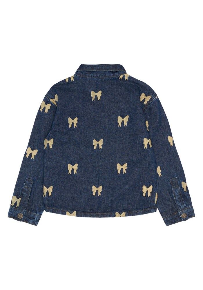 The New TNRaquel Denim Overshirt Medium Blue Denim AOP