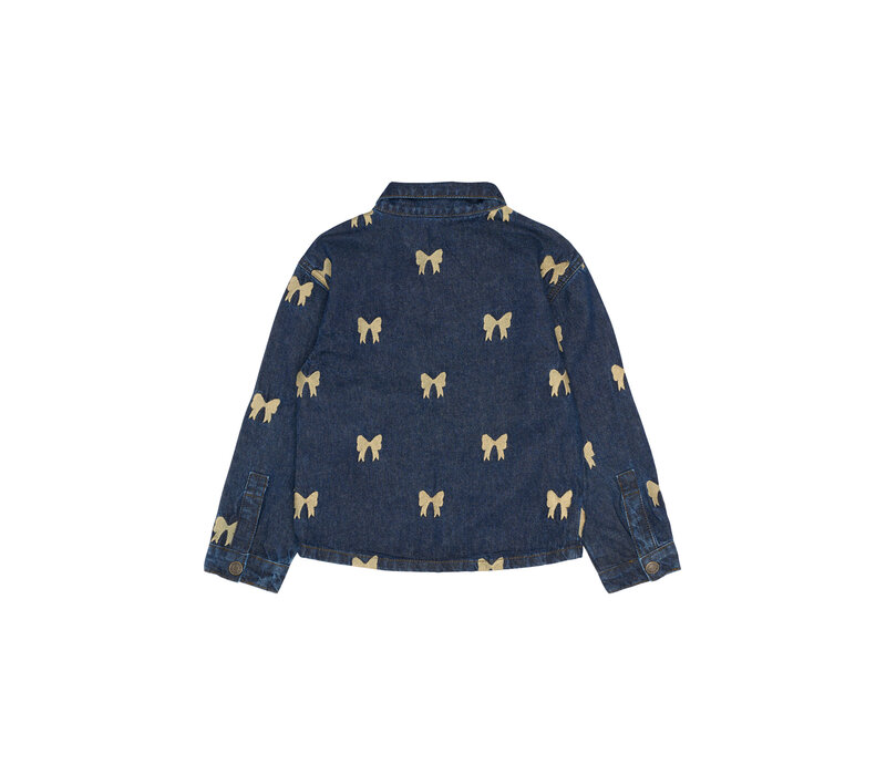 The New TNRaquel Denim Overshirt Medium Blue Denim AOP