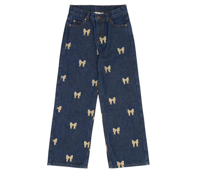 The New TNRaquel Wide Jeans Medium Blue Denim AOP
