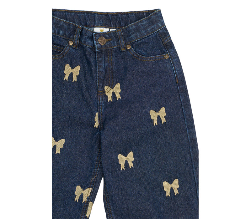 The New TNRaquel Wide Jeans Medium Blue Denim AOP