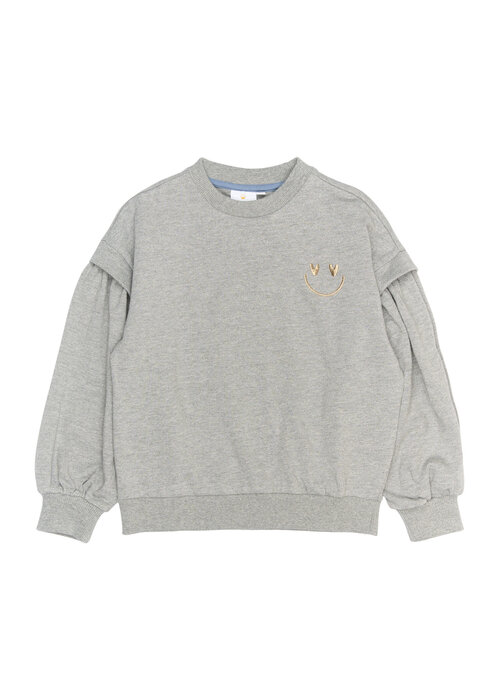 The New The New TNRenata Glitter Sweatshirt Light Grey Melange