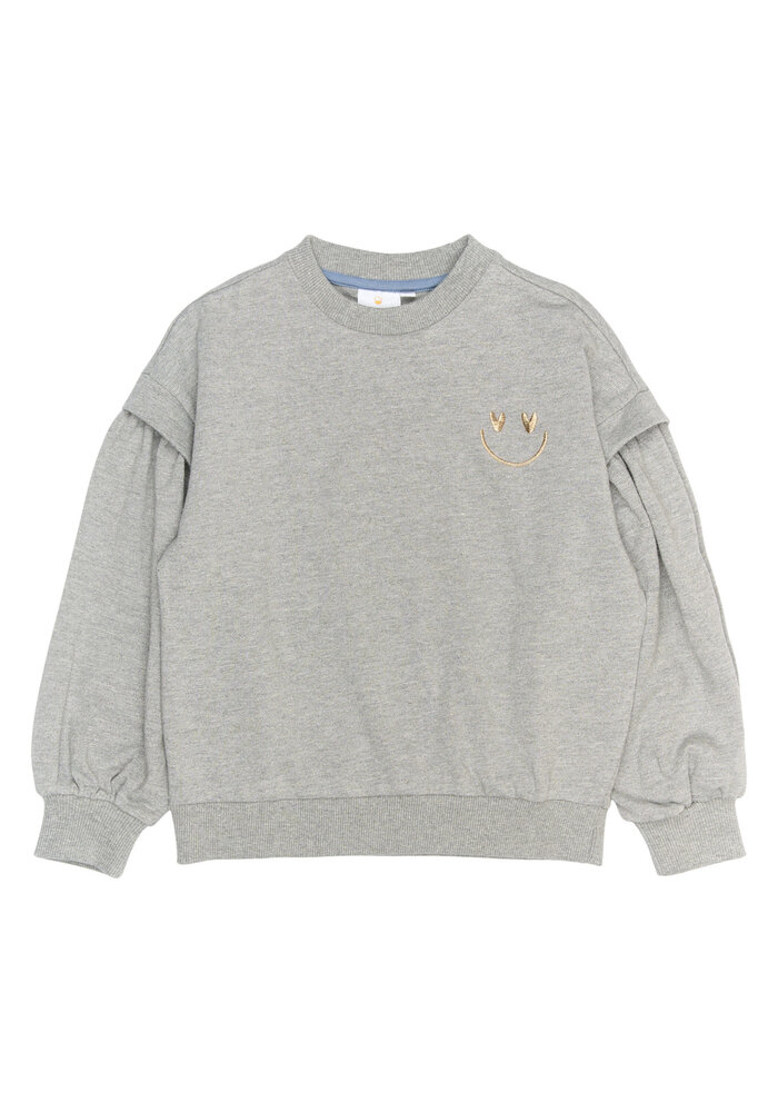 The New TNRenata Glitter Sweatshirt Light Grey Melange
