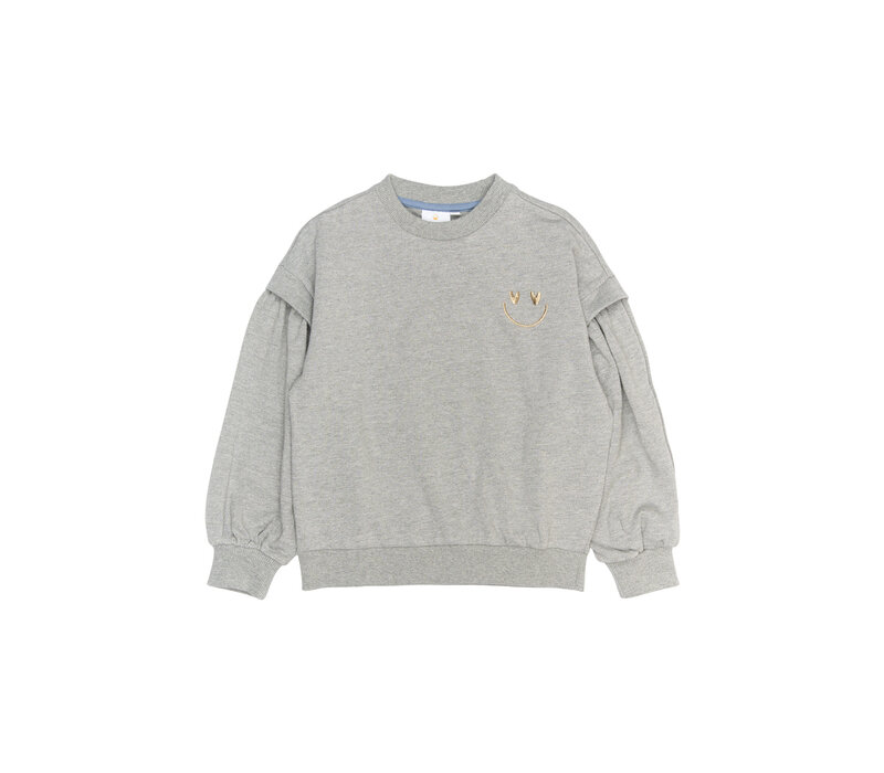 The New TNRenata Glitter Sweatshirt Light Grey Melange