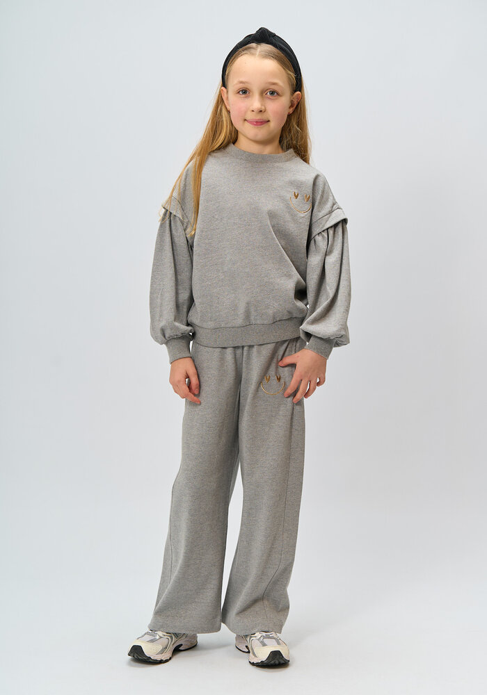 The New TNRenata Glitter Sweatshirt Light Grey Melange