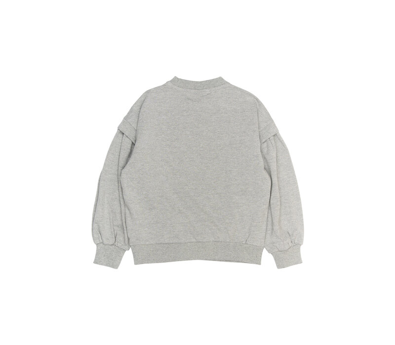 The New TNRenata Glitter Sweatshirt Light Grey Melange