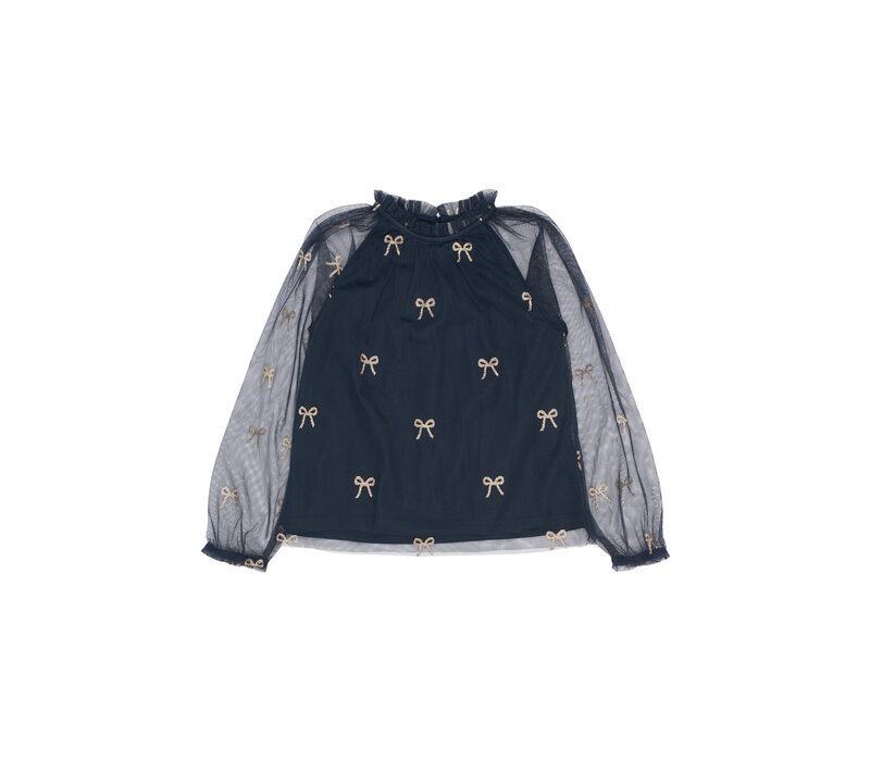 The New TNRudelle L_S Top Navy Blazer AOP