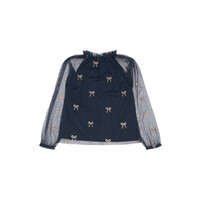 The New TNRudelle L_S Top Navy Blazer AOP
