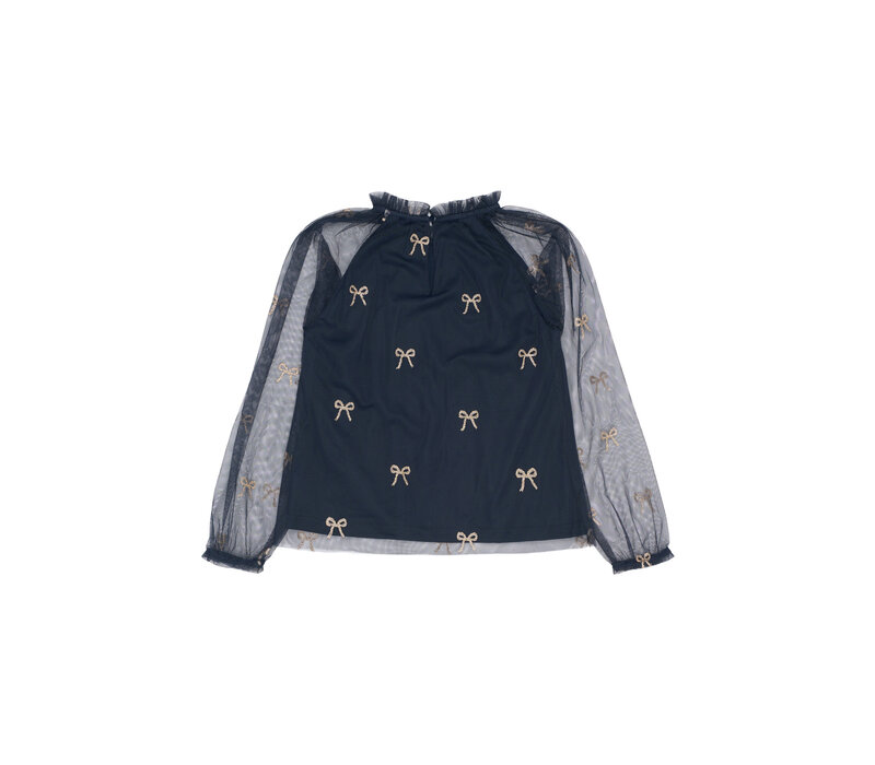 The New TNRudelle L_S Top Navy Blazer AOP