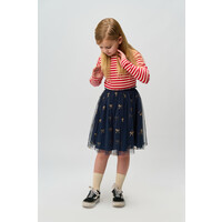 The New TNRudelle Skirt Navy Blazer AOP