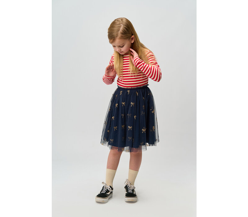 The New TNRudelle Skirt Navy Blazer AOP