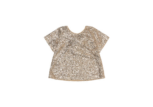 The New The New TNRupa S_S Sequin Top GOLD
