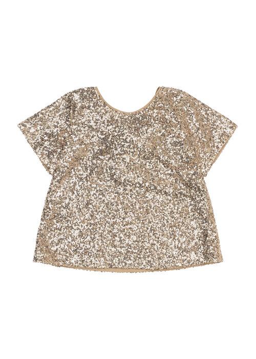 The New The New TNRupa S_S Sequin Top GOLD