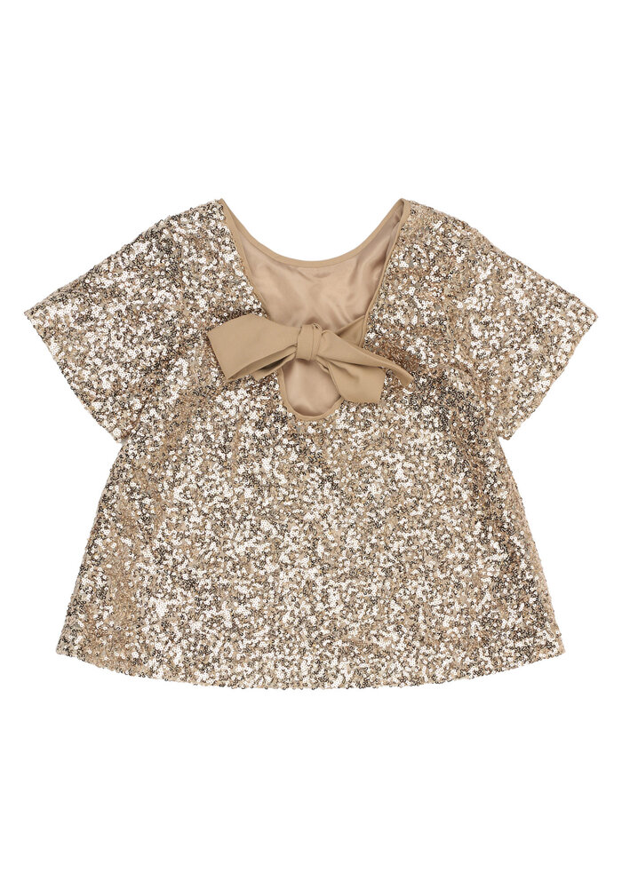 The New TNRupa S_S Sequin Top GOLD