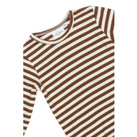 The New TNSBFro L_S Rib Tee Toffee Striped
