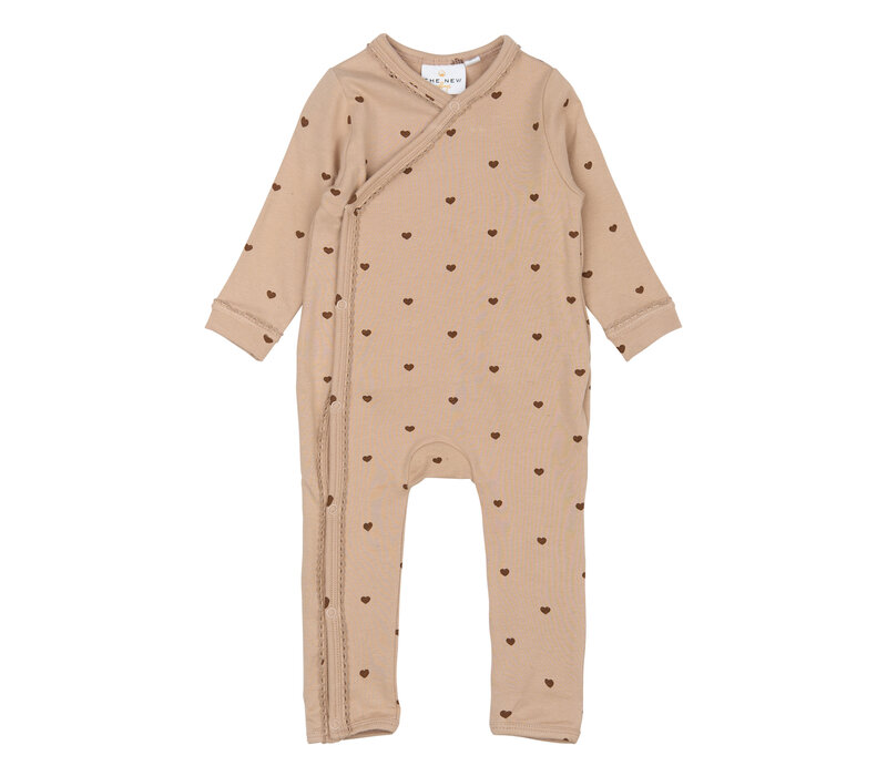 The New TNSBNova L_S Wrap Jumpsuit Humus AOP